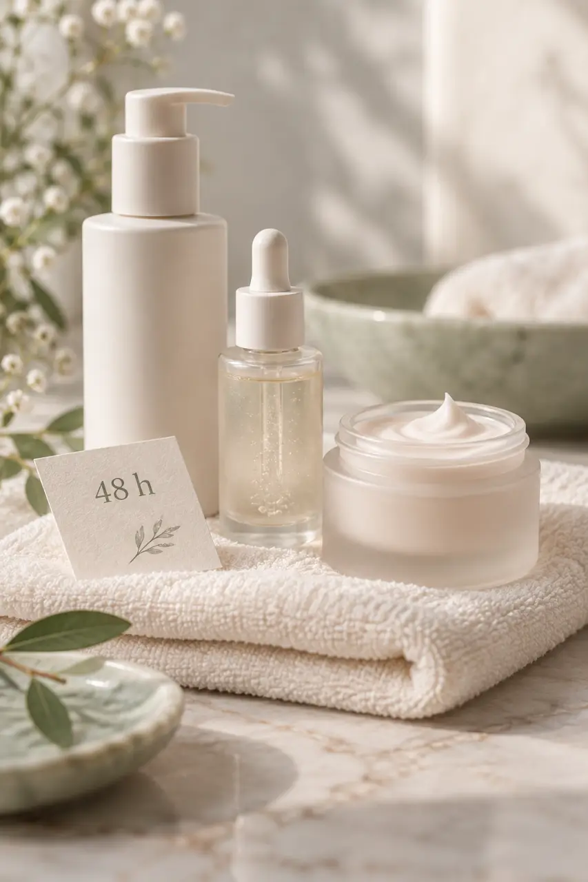 Routine beauté pour peau sensible : 3 gestes doux et 48 heures pour tester un soin