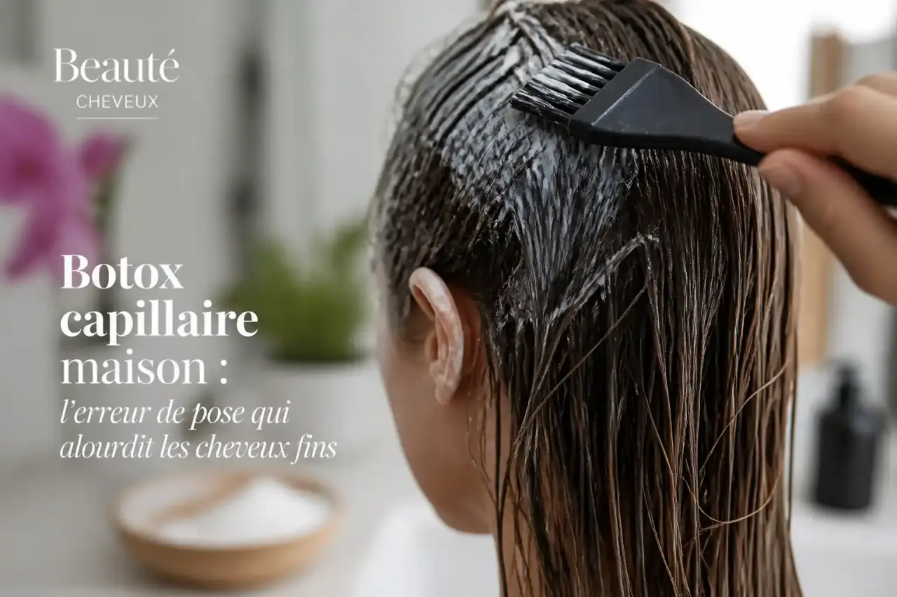Botox capillaire maison : l’erreur de pose qui alourdit les cheveux fins