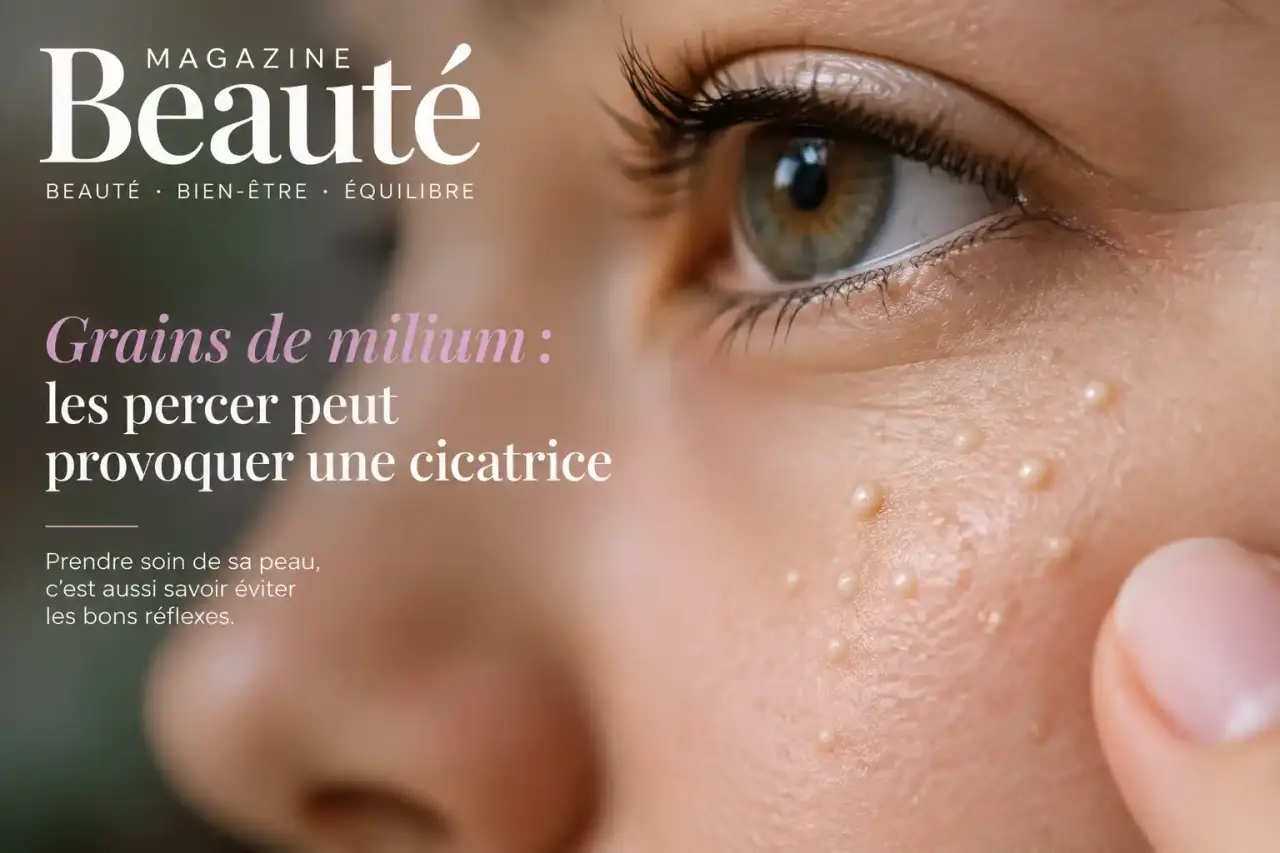 Grains de milium : les percer peut provoquer une cicatrice