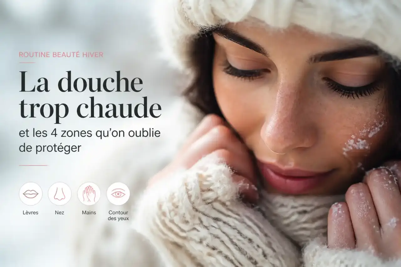 Routine beauté hiver : la douche trop chaude et les 4 zones qu'on oublie de protéger