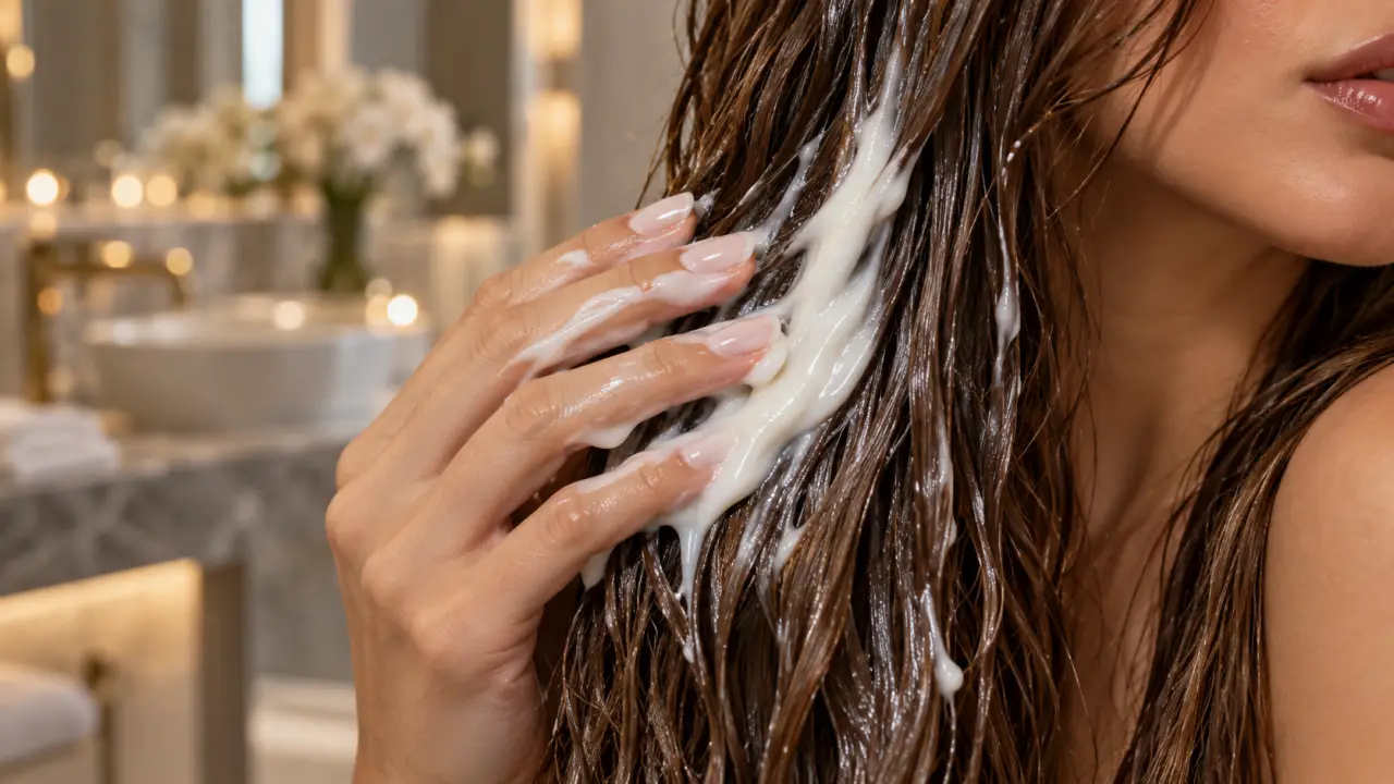 Soin hydratant cheveux sans rinçage : la dose qui alourdit vos longueurs